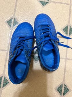 Kids Outdoor Soccer Cleats Athletic Firm Ground Football Shoes US12