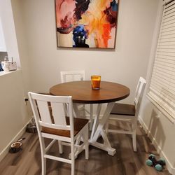 Cute - Dining Table - White And Wood