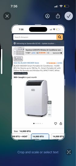 Portable air conditioner 14 Btu