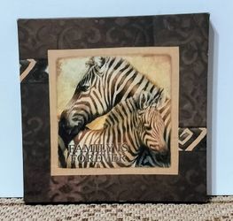 Used animal print Safari picture 12X12
