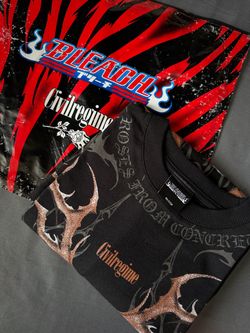 Civil Regime Graphic Crewneck T shirt Bleach Size Small