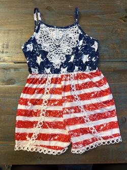 4th of July Outfit - Girls Size 7/8