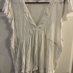 Lucky Brand Size Large Boho Blouse 