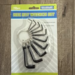 10-piece hex key wrench set