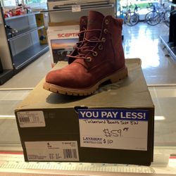 Timberlands Boots Size 8w 