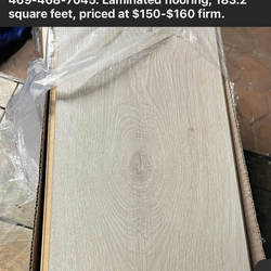 Laminated flooring