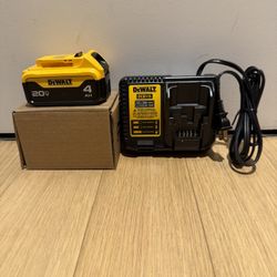Dewalt 4Ah battery with charger