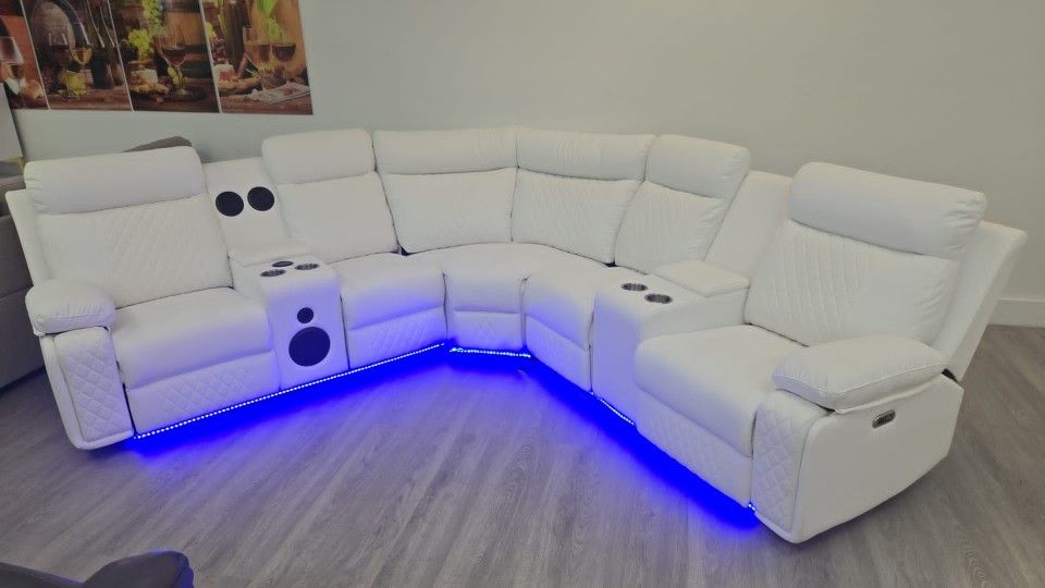 Sofá Seccional Reclinable Electrico ⭐️ Recliner Sectional Sofa