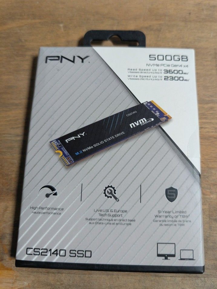 PNY CS2140 500GB Internal m2 Gen3 SSD