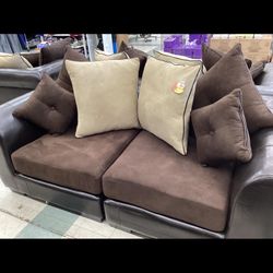 Brown Sofa Set 
