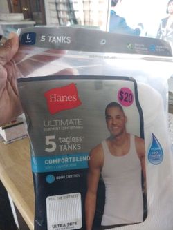 Hanes Ultimate Men's Tank Tops 5-Pack Size L
