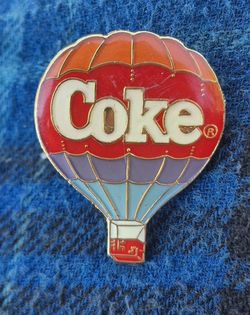 Coca Cola Air Balloon Pin