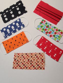 Polka dots masks (adults)