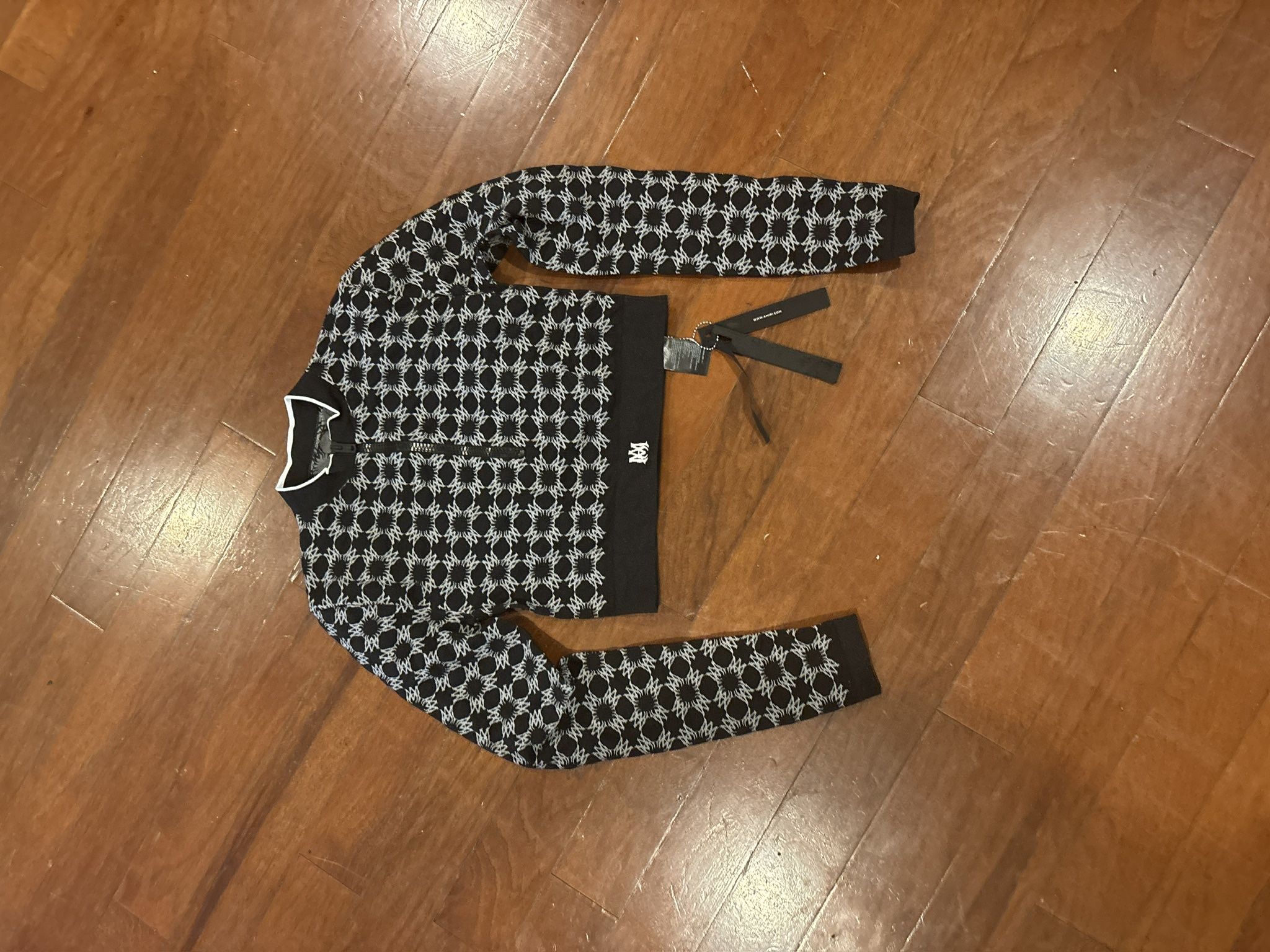 Amiri long sleeve crop top 