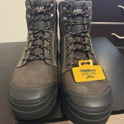 Ariat H20 Steel Toe Treadfast Waterproof 6" Work Boots Mens Size 10