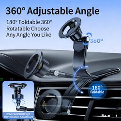 Magnetic car phone mount