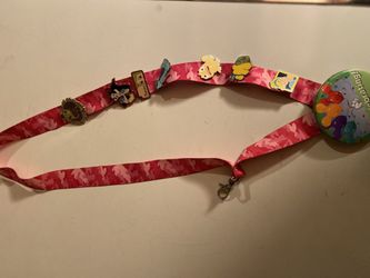 Disney Trading Pins And Lanyard