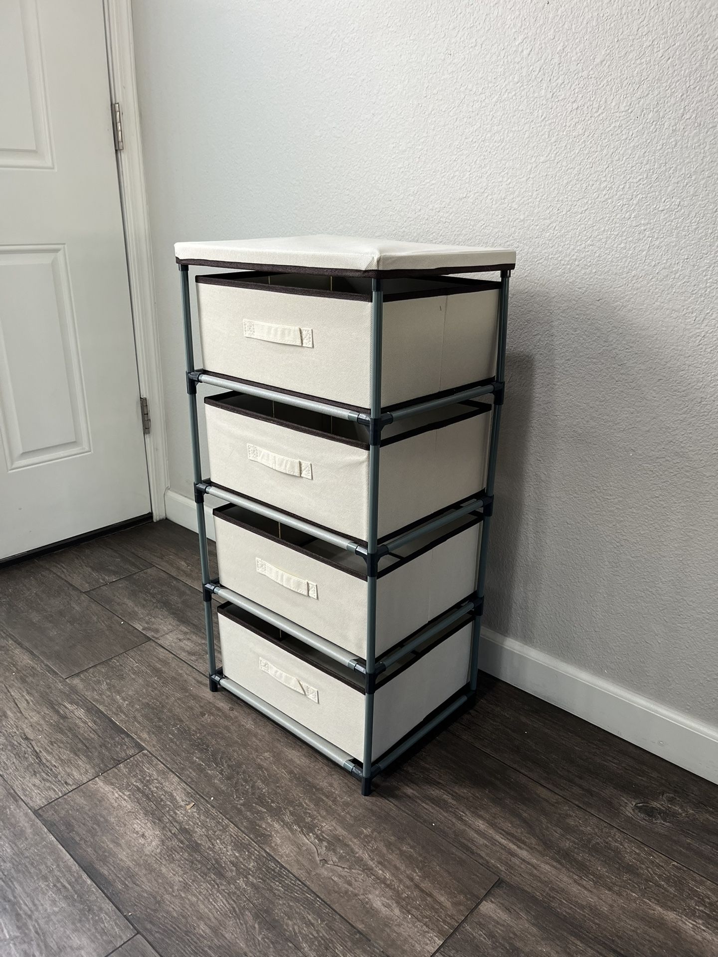 4 Drawer Storage Nightstand Closet Organizer