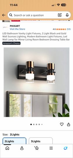 Set of 2 LED Vanity Bathroom Lights