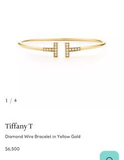Tiffany’s Diamond wire bracket yellow gold