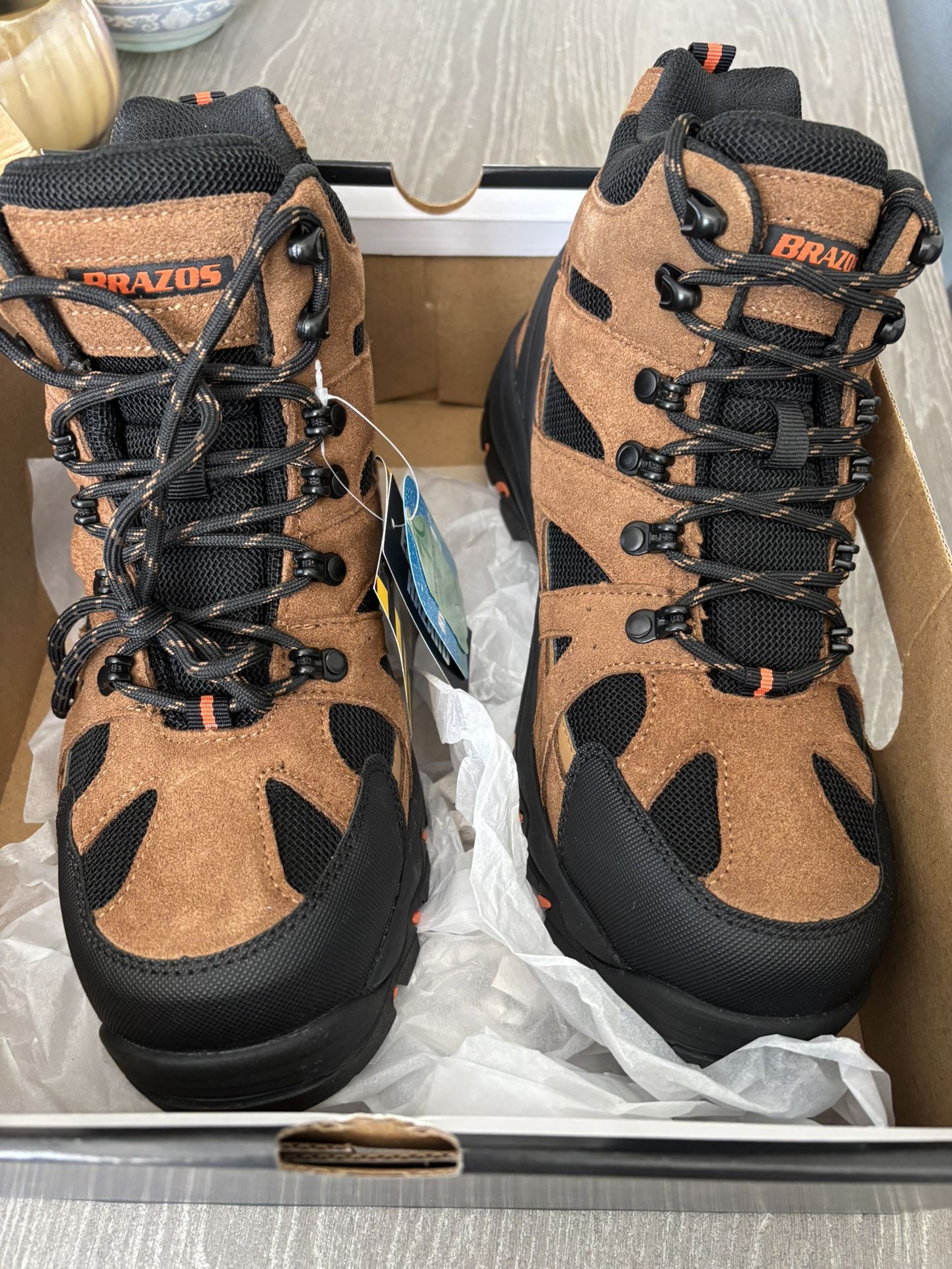 BRAZOS Steel Toe Work Boots