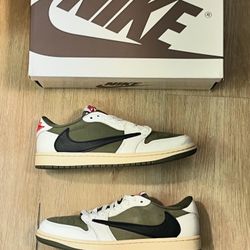 (2024) Travis x Jordan 1 Low Medium Olive Size 8.5 Men 
