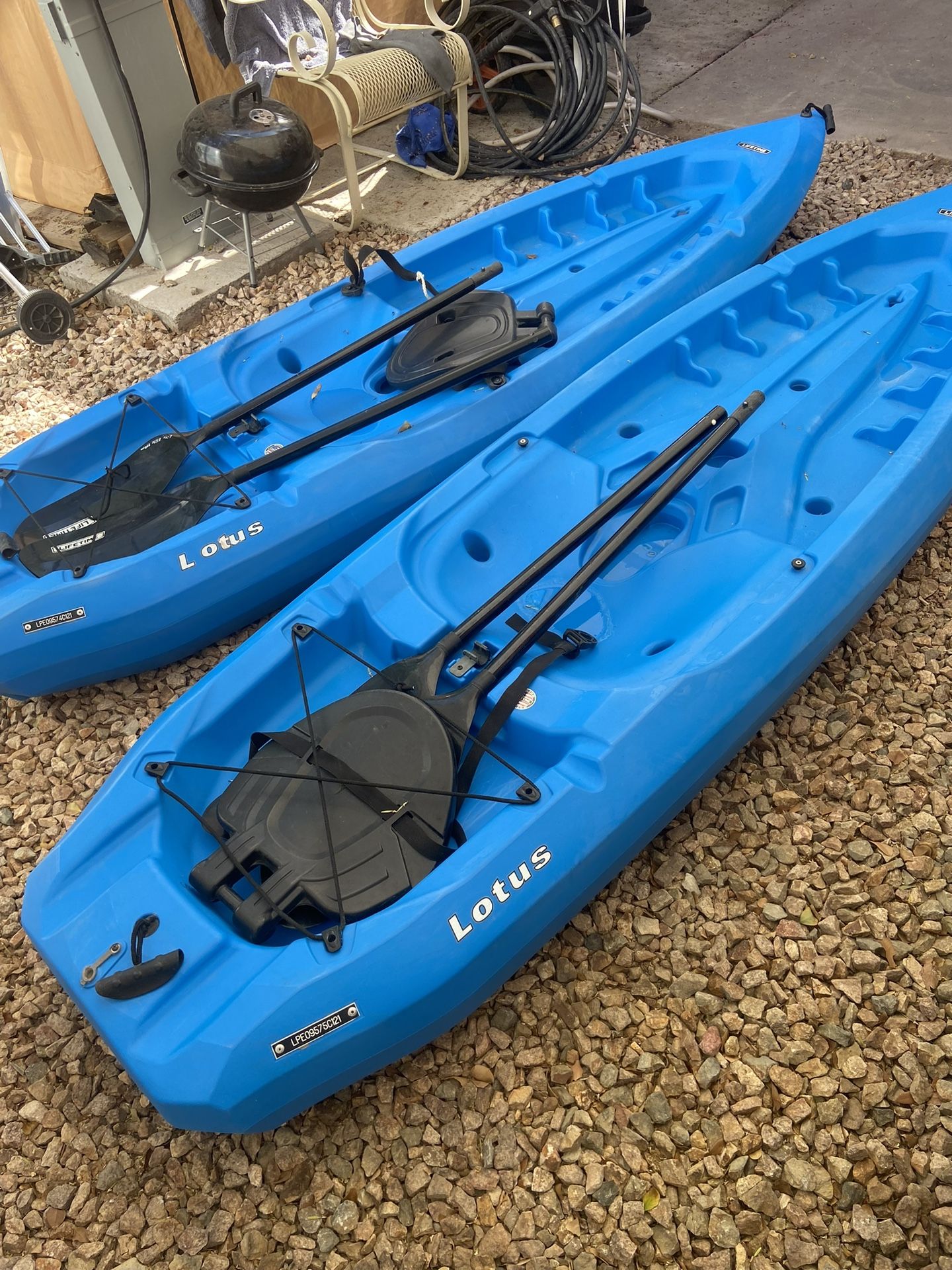 Two Lifetime Kayaks 8 Feet Long