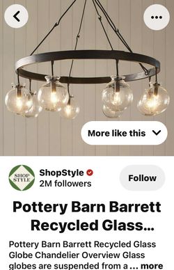 Barrett glass globe chandelier deals