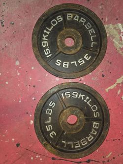 Weight plate 35lb each