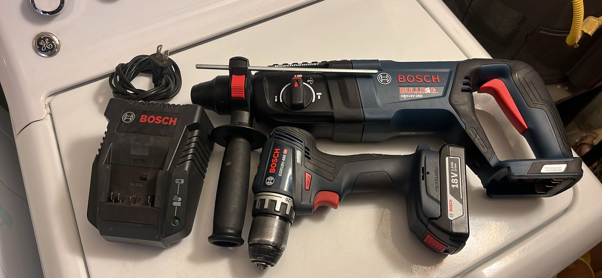 CHRISTMAS PRESENTS FOR YOUR LOVED ONES BOSCH HAMMER AND DRILL BATTERY AND CHARGER $200 FIRM  NO LESS DONT ASK 
