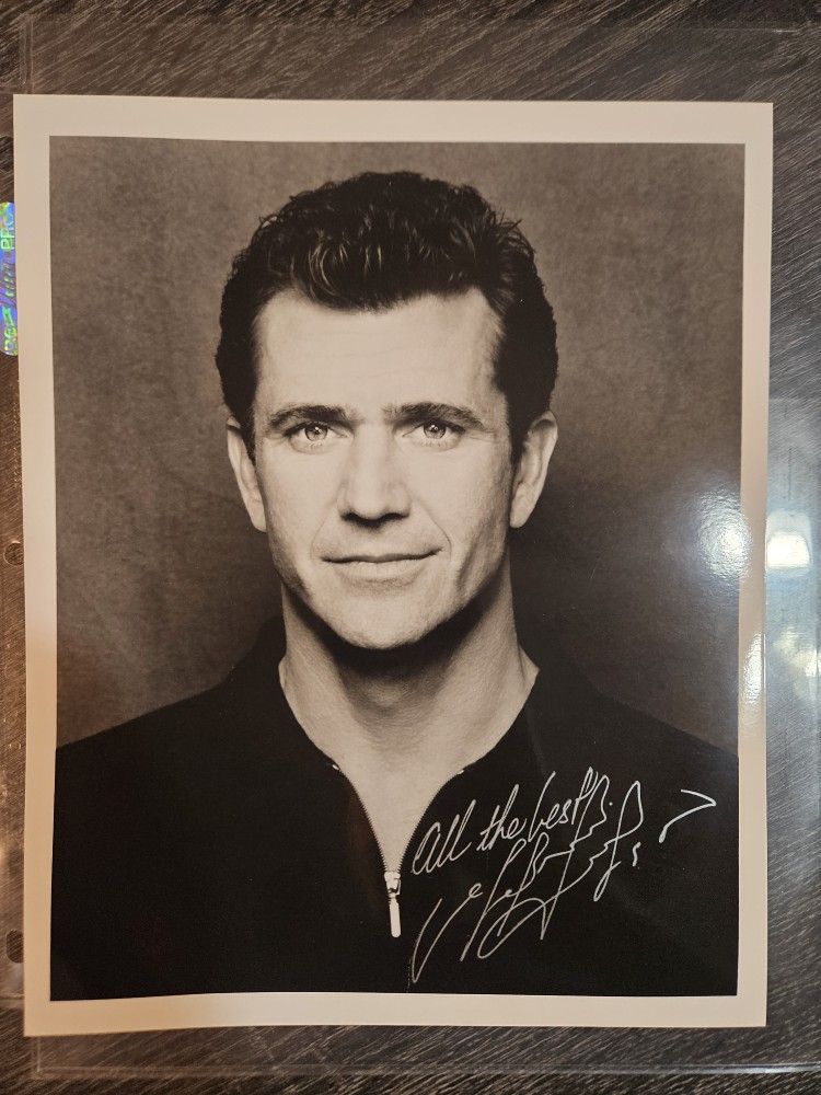 Signed Mel Gibson 8x10 Photo Autograph Picture Hollywood Actor Braveheart