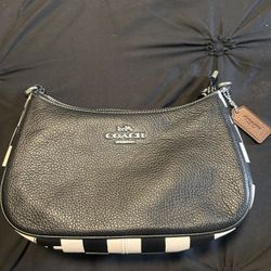 Coach Teri Shoulder Bag With Checkerboard Print Checkered