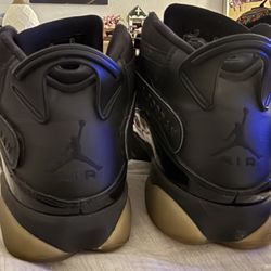 6 Ring Jordan’s Black And white Mens Size 12