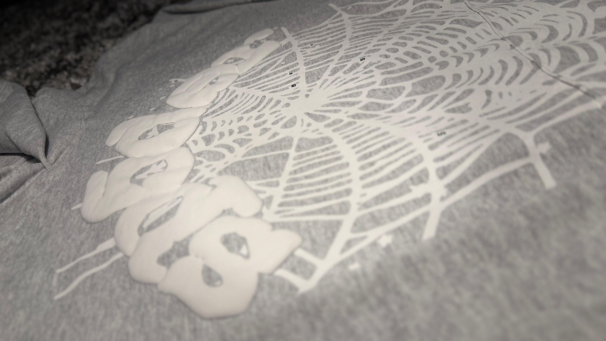 OG Sp5der Hoodie – Heather Grey