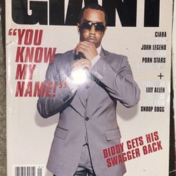 Giant magazine used pdiddy puffy puff dady brother love   