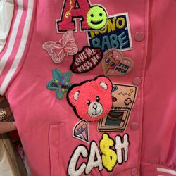 Pink Emoji Jacket Medium 