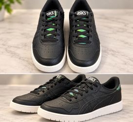 ASICS – Black / White with Green Accents