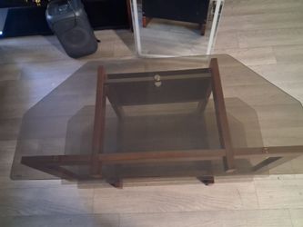 Glass tv stand