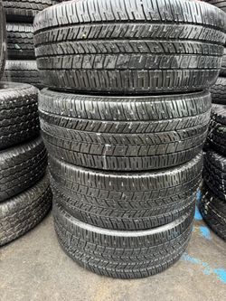 FOUR GOOD USED TIRES 95%TREAD LIFE. 245/55/18 GOODYEAR Eagle 