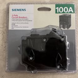 Siemens Q2100P 100 Amp 2-Pole Type QP Circuit Breaker  New Factory Sealed RETAIL: $89+TAX!!!
