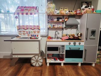 Cocina y carro hotdog kids