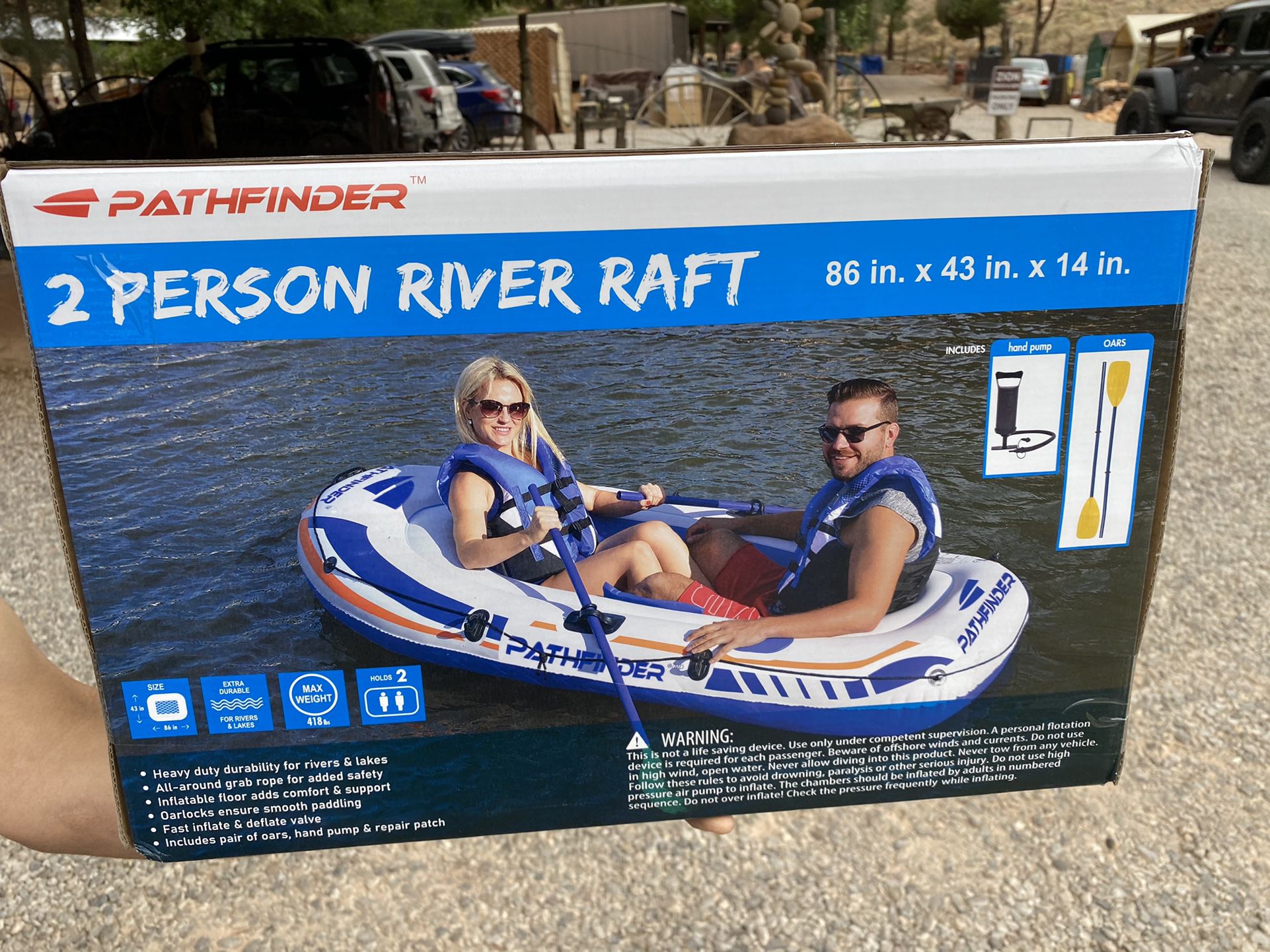 Photo Brand new two person raft 7 foot for $60