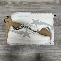 A Bathing Ape JJJJound x Bapesta - Size 11 - White - Brand New W/ Dust Bag