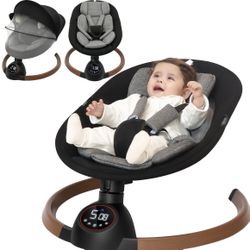 Baby Swing for Infants, 5 Sway Speeds Remote Control, Timer Bluetooth, Babyeap