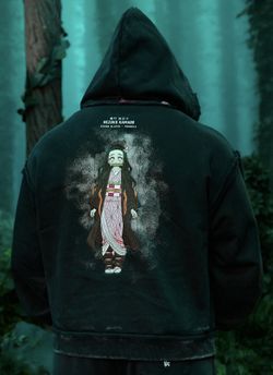 YoungLA Demon Slayer Nezuko Zip Up Size Extra Large