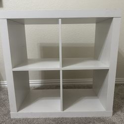 White 4-Cube Organizer Shelf 