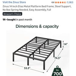 Zinus 14” Black Bed Frame