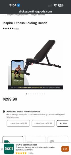 Inspire Fitness Folding Weight Bench