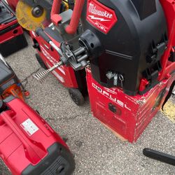 Use But Like New Milwaukee Cordless Backpack Snake Half Inch Cable 50 Foot Extra Drum New Empty