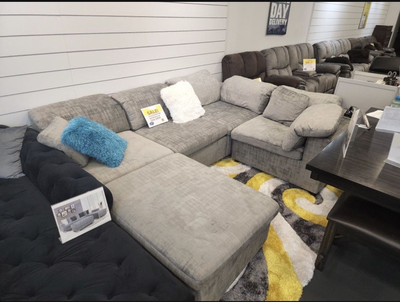 COMFY NEW LIMA SECTIONAL SOFA AND OTTOMAN SET ON SALE ONLY $799. IN STOCK SAME DAY DELIVERY π EASY FINANCING